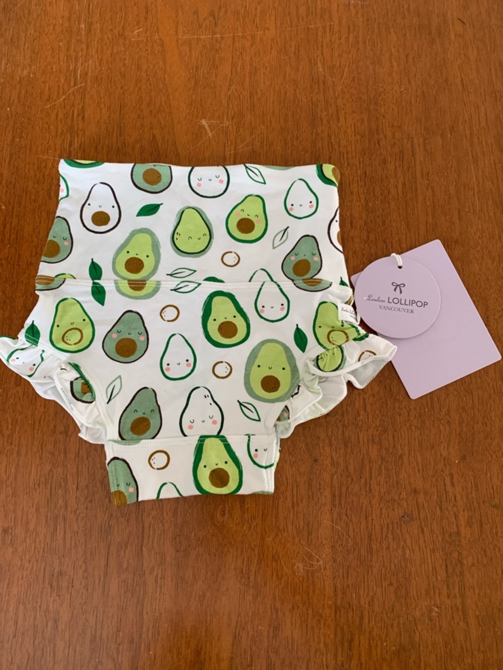 🫐3/$30 Loulou Lollipop Green Avocado Print Diaper Cover